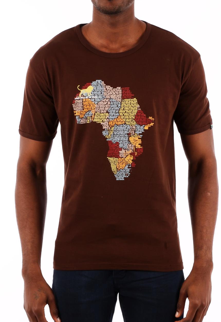 Top 100 Mandrobe Tees - Africa Loves Me Too Much T-Shirt – Brown