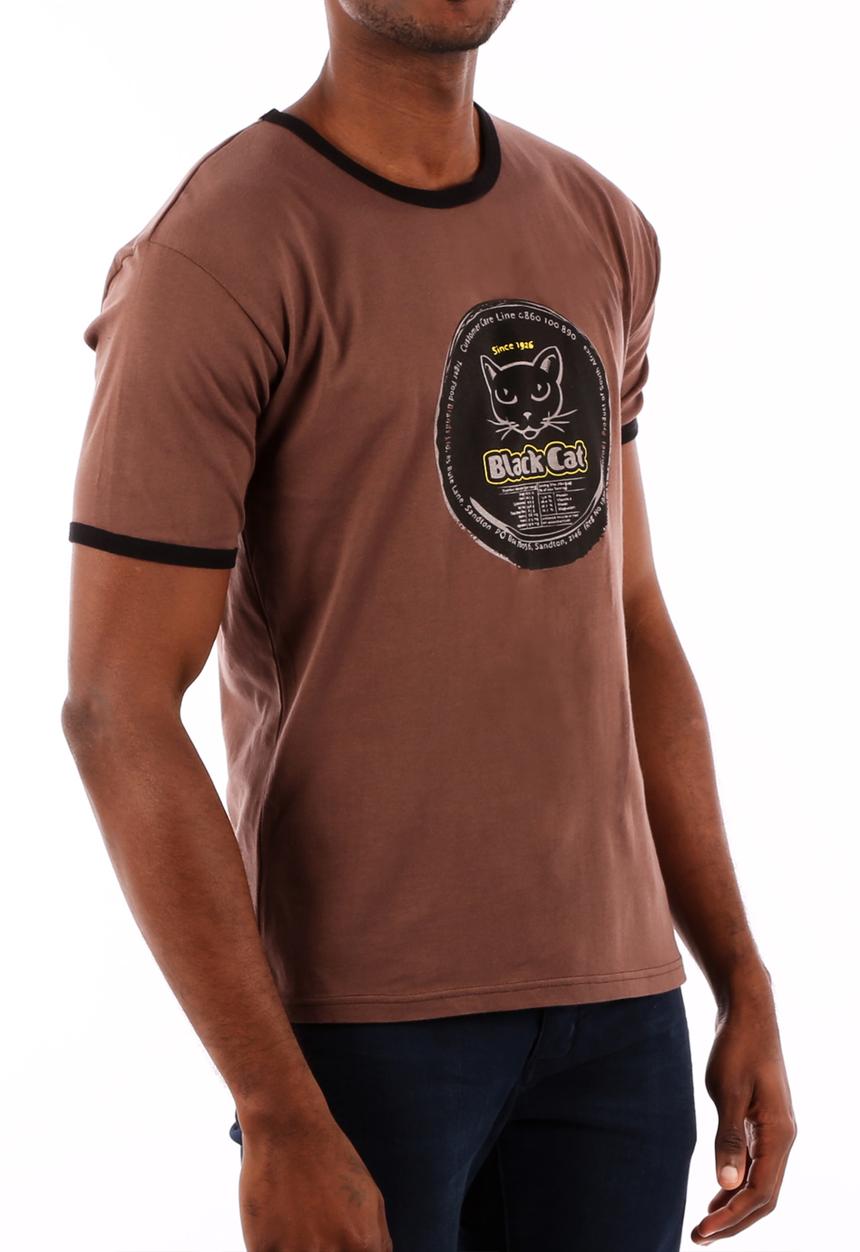 Top 100 Mandrobe Tees - Black Cat T-Shirt – Brown & Black