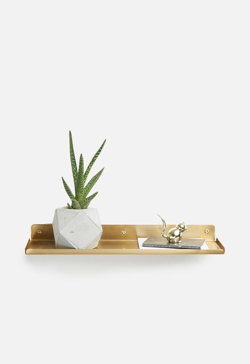 Sixth Floor - Tatsuo wall shelf - gold