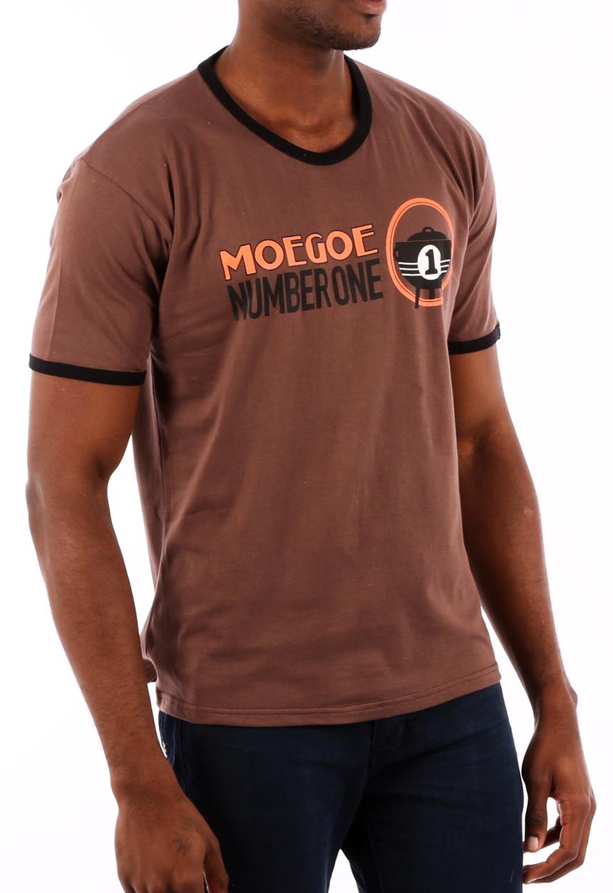 Top 100 Mandrobe Tees - Moegoe Number One T-Shirt – Brown