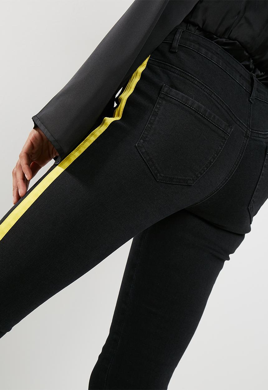 Missguided - Anarchy mid rise side stripe jeans