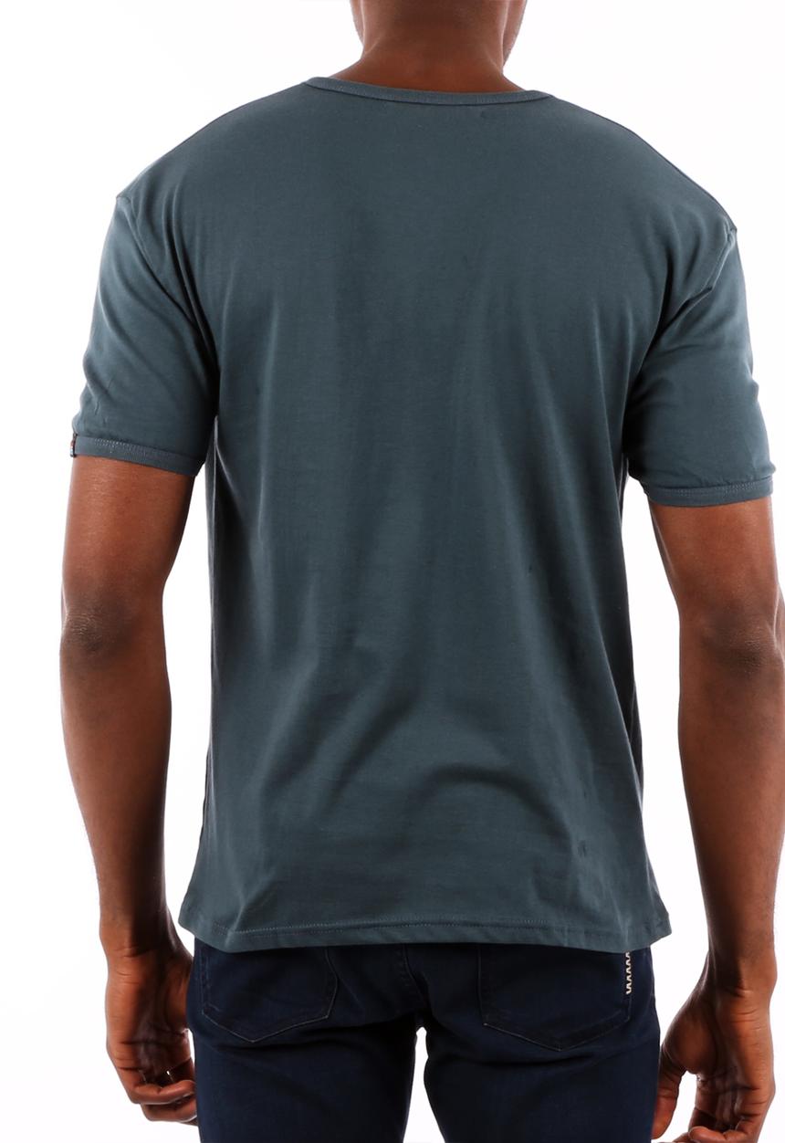 Top 100 Mandrobe Tees - Mzansi – Navy Blue & Grey