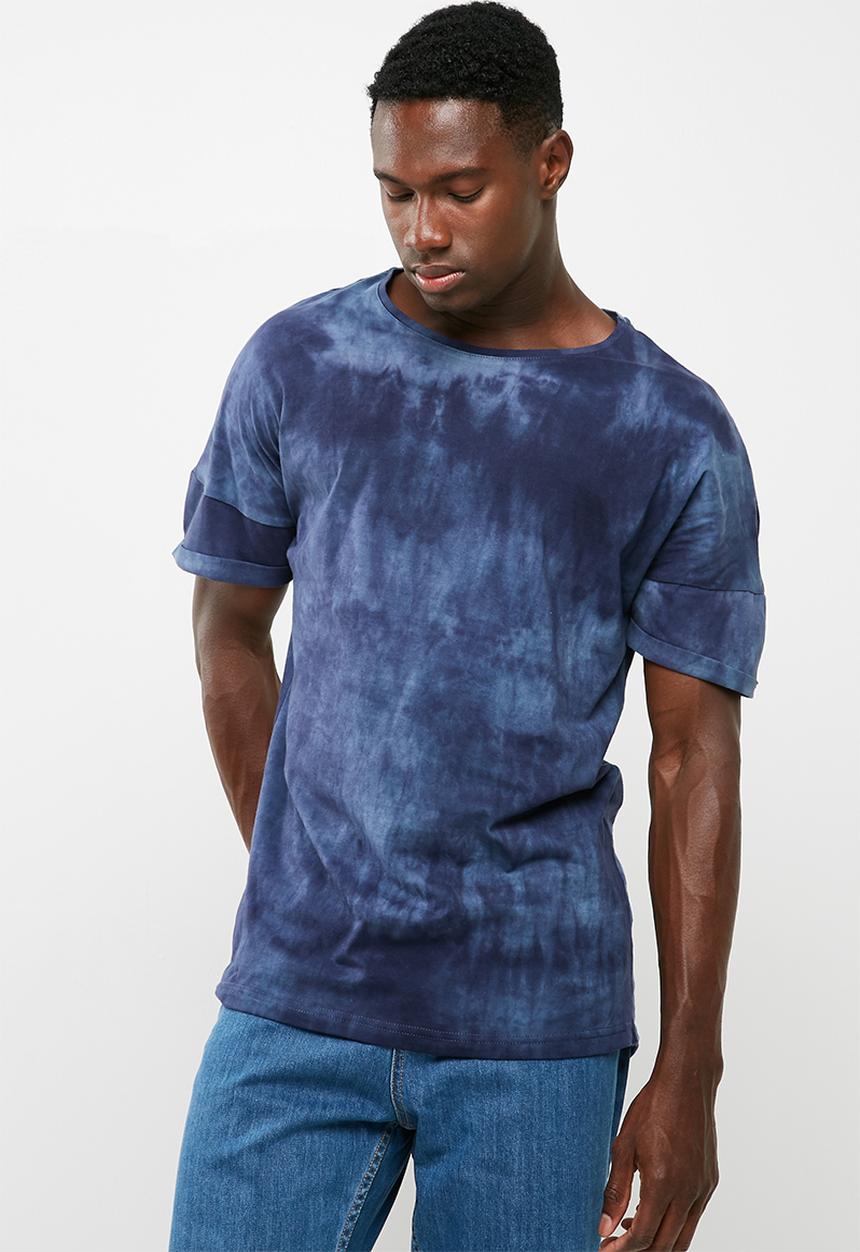 basicthread - Longline curved hem drop shoulder tee