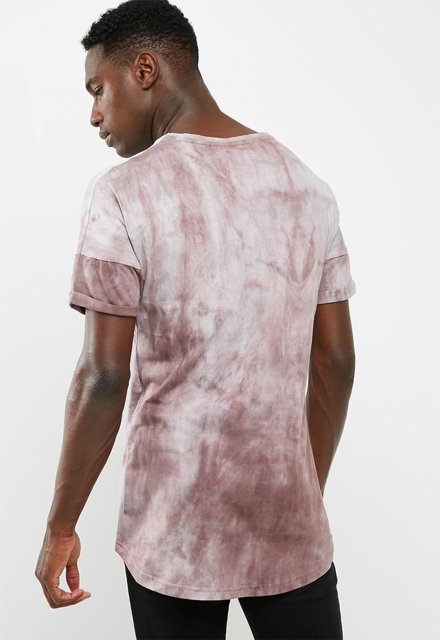 basicthread - Longline curved hem drop shoulder tee
