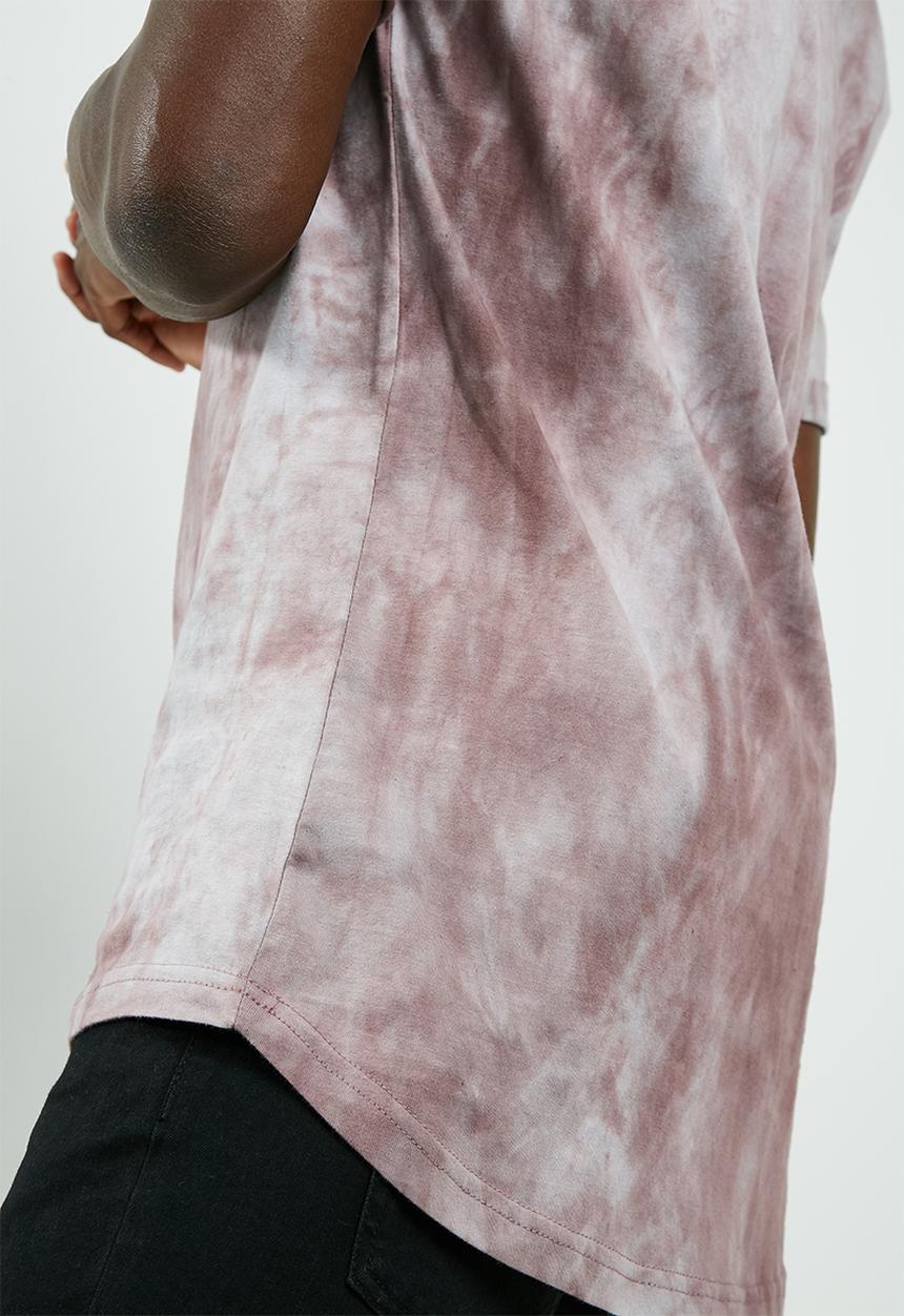 basicthread - Longline curved hem drop shoulder tee