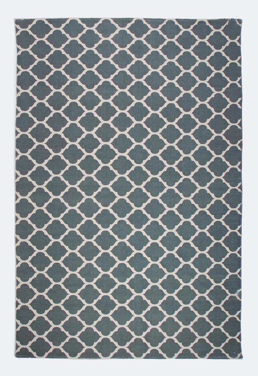Sixth Floor - Daisy printed rug - teal green