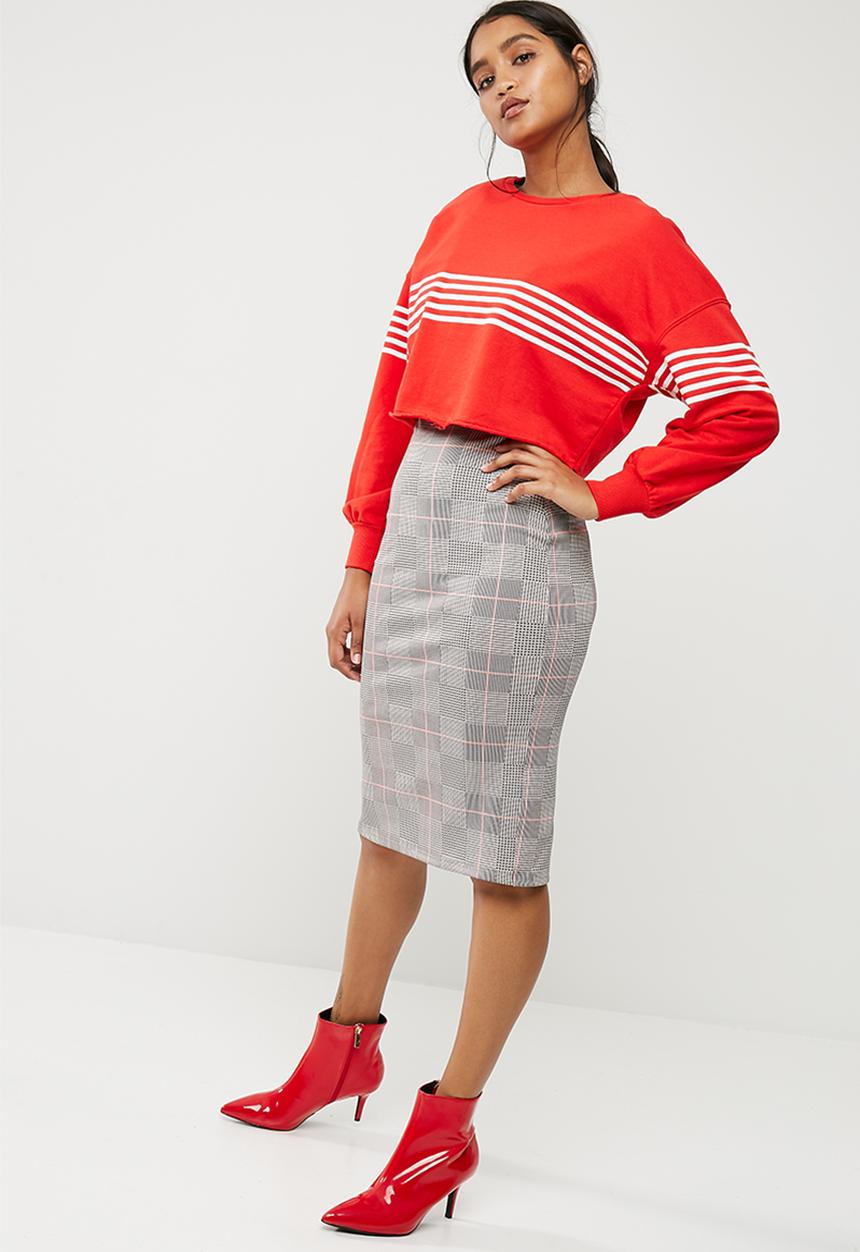 New Look - Stripe colour block sweat top