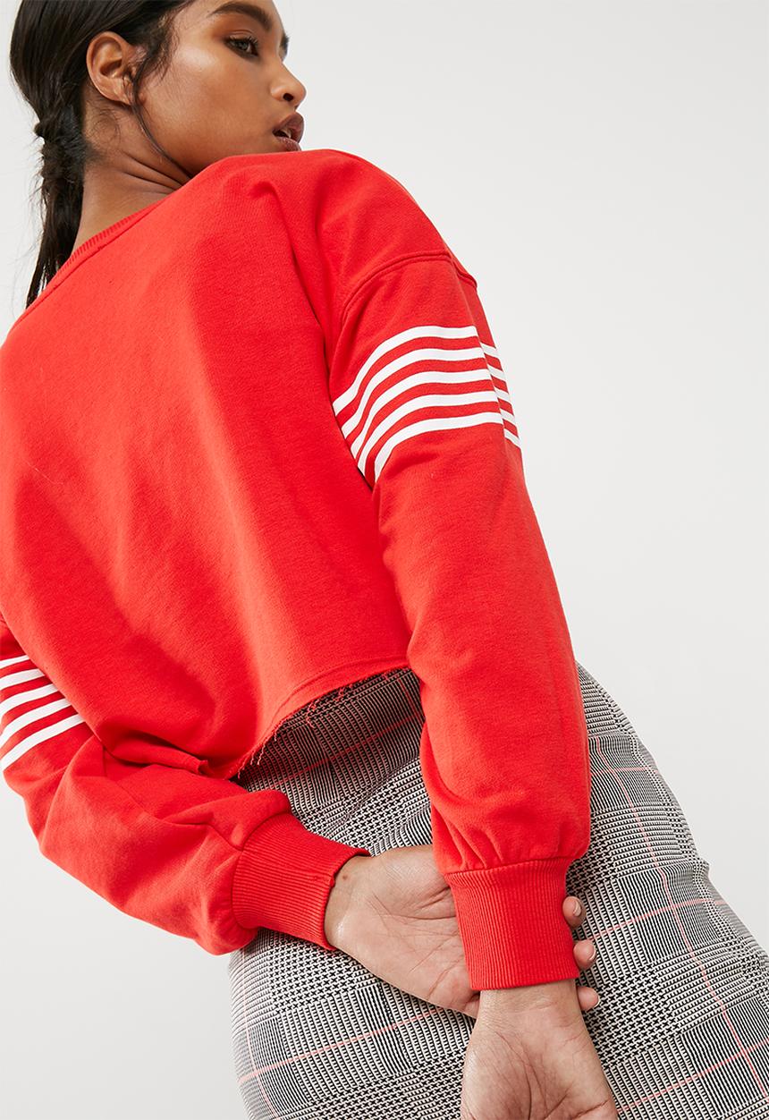 New Look - Stripe colour block sweat top