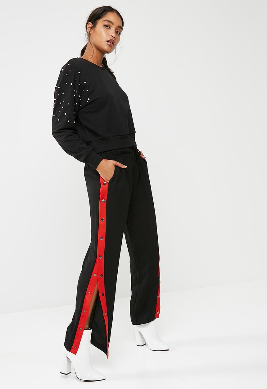 New Look - Pearl embellished shoulder sweat top