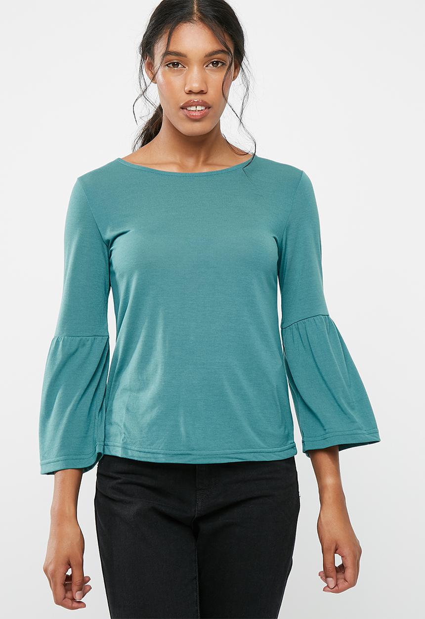 Jacqueline de Yong - Minni flared sleeve tee