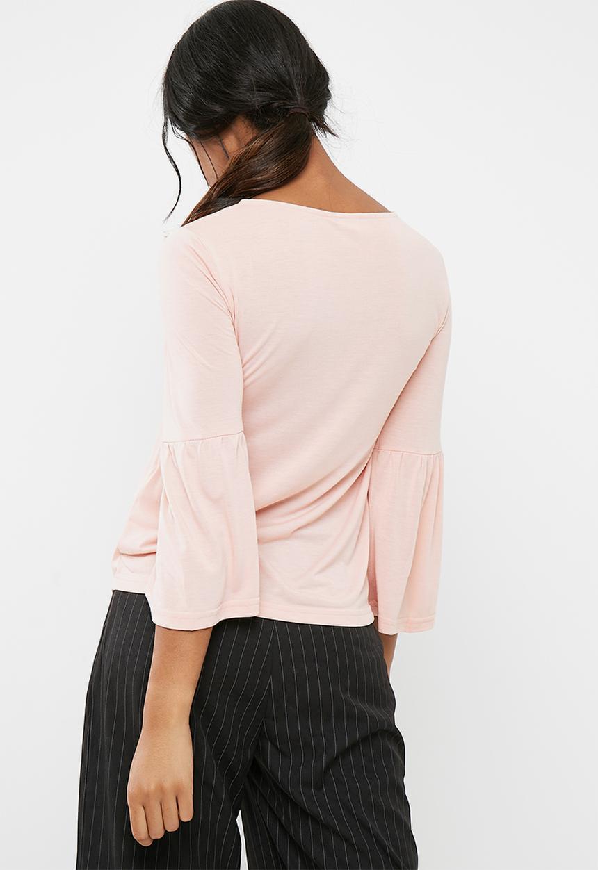Jacqueline de Yong - Minni flared sleeve tee
