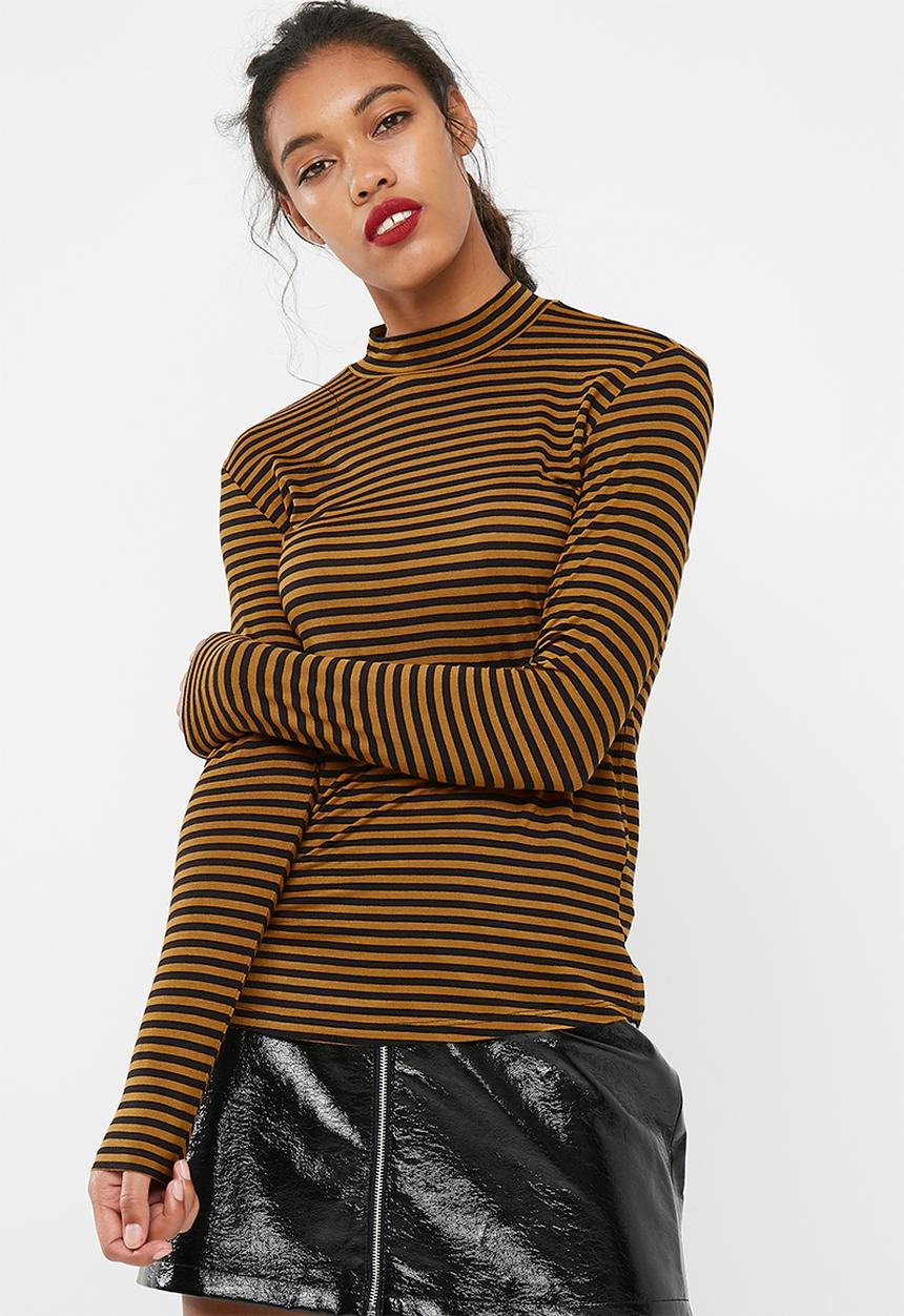 Jacqueline de Yong - Spirit highneck stripe top