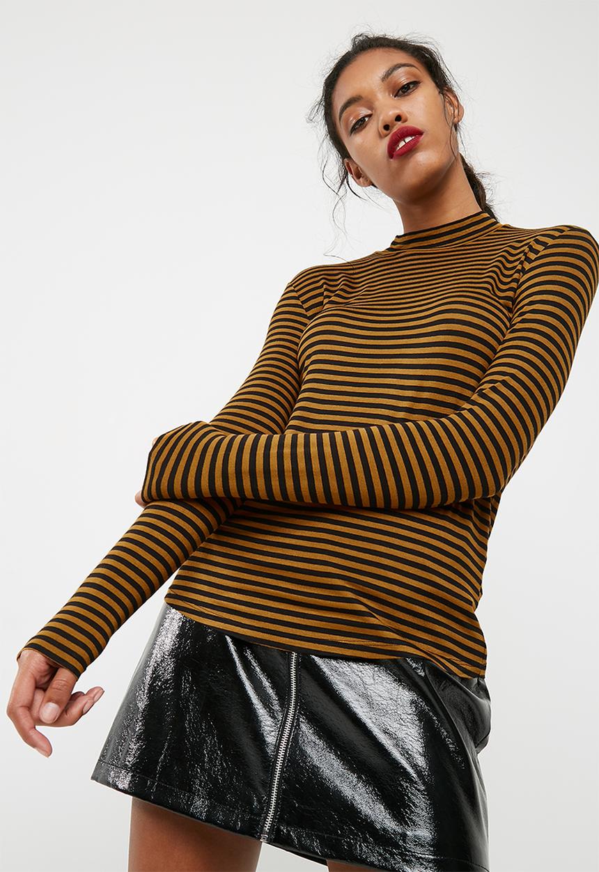 Jacqueline de Yong - Spirit highneck stripe top