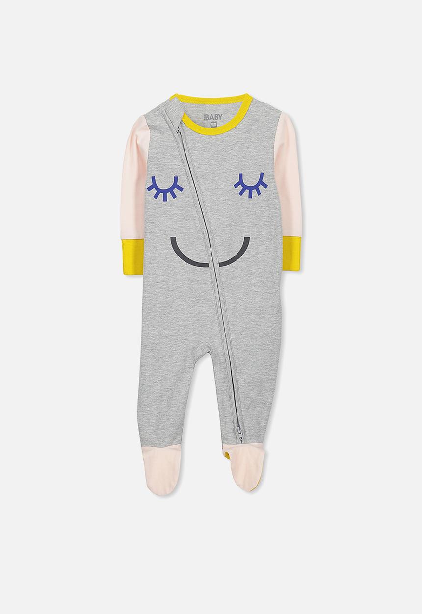 Cotton On - Baby mini zip through romper