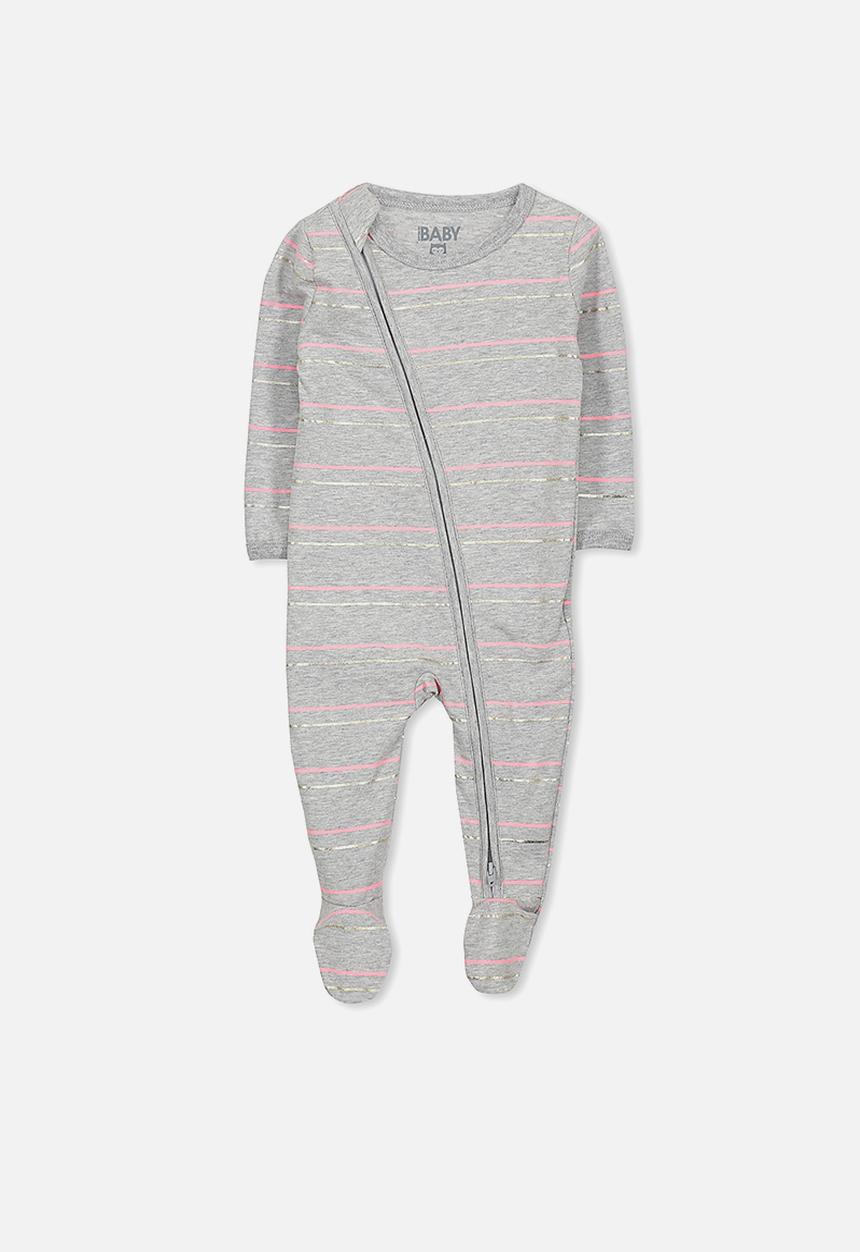 Cotton On - Baby mini zip through romper