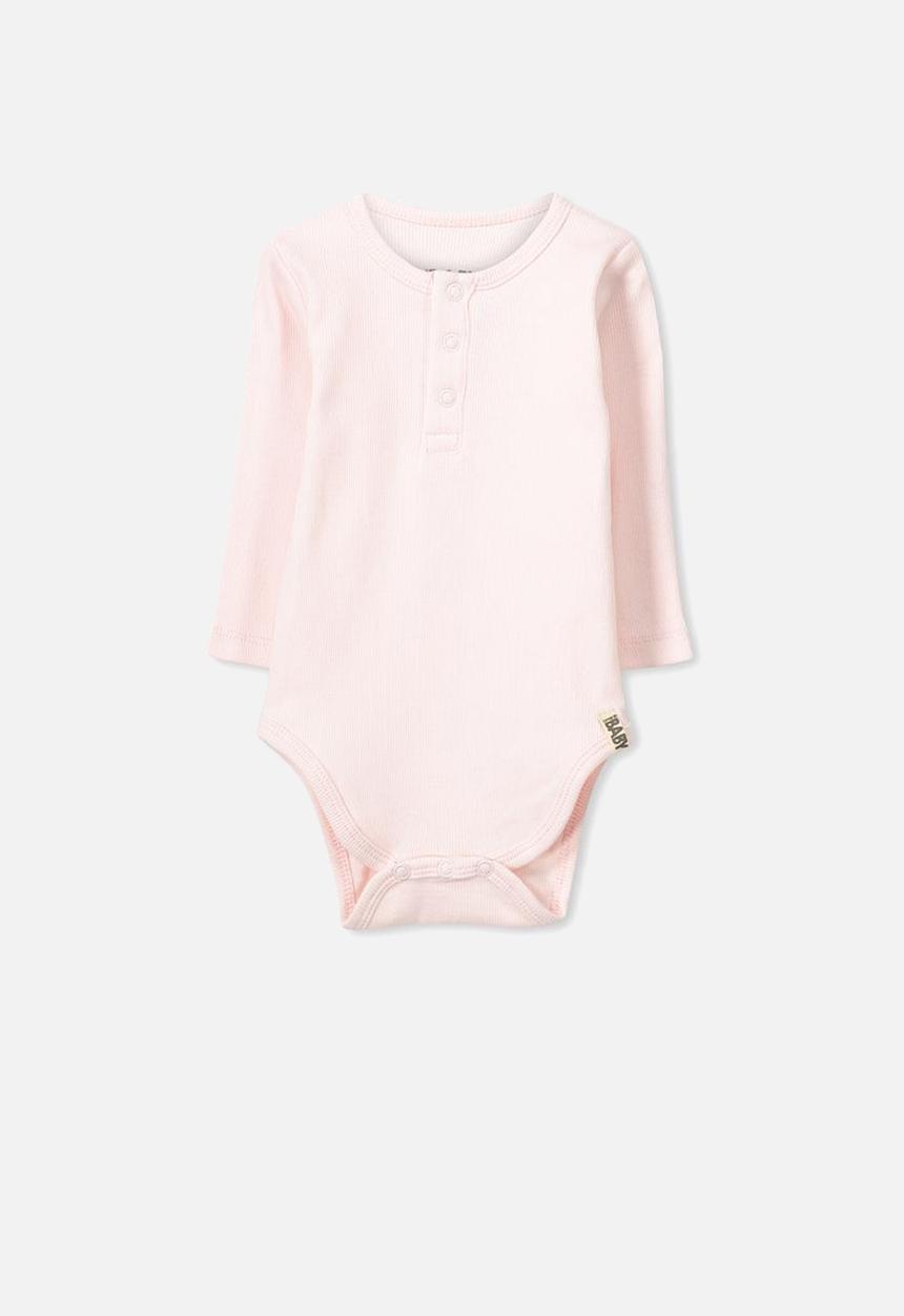 Cotton On - Baby mini henley bubbysuit