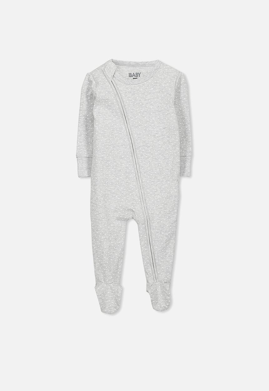 Cotton On - Baby mini zip footed romper