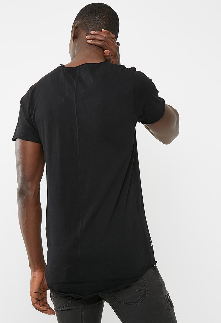 S.P.C.C - Stitched panel raw edged tee