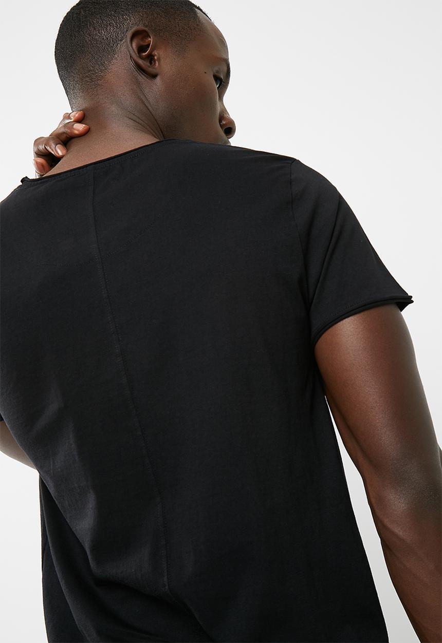 S.P.C.C - Stitched panel raw edged tee