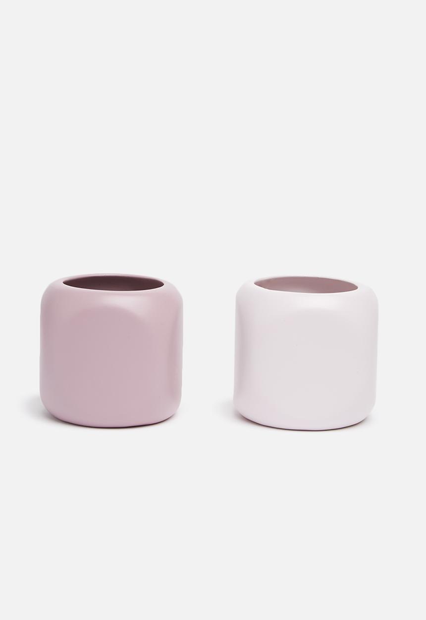 Grey Gardens - Pencil tealight vase set of 2
