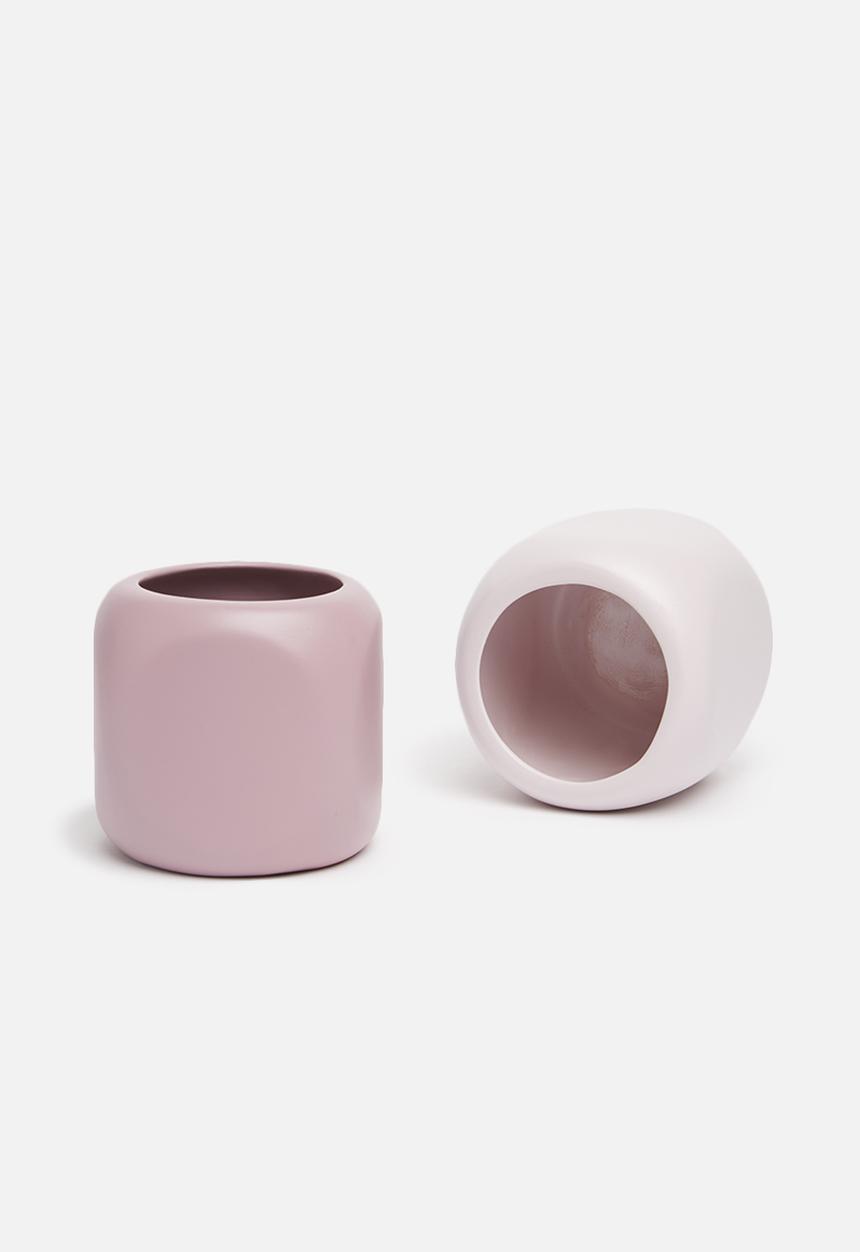 Grey Gardens - Pencil tealight vase set of 2