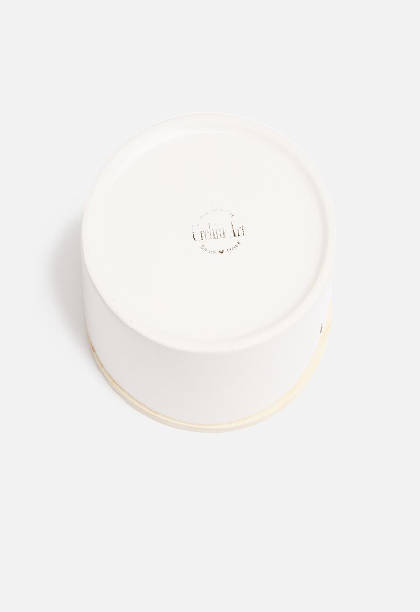 Urchin Art - Cookie jar with wooden lid
