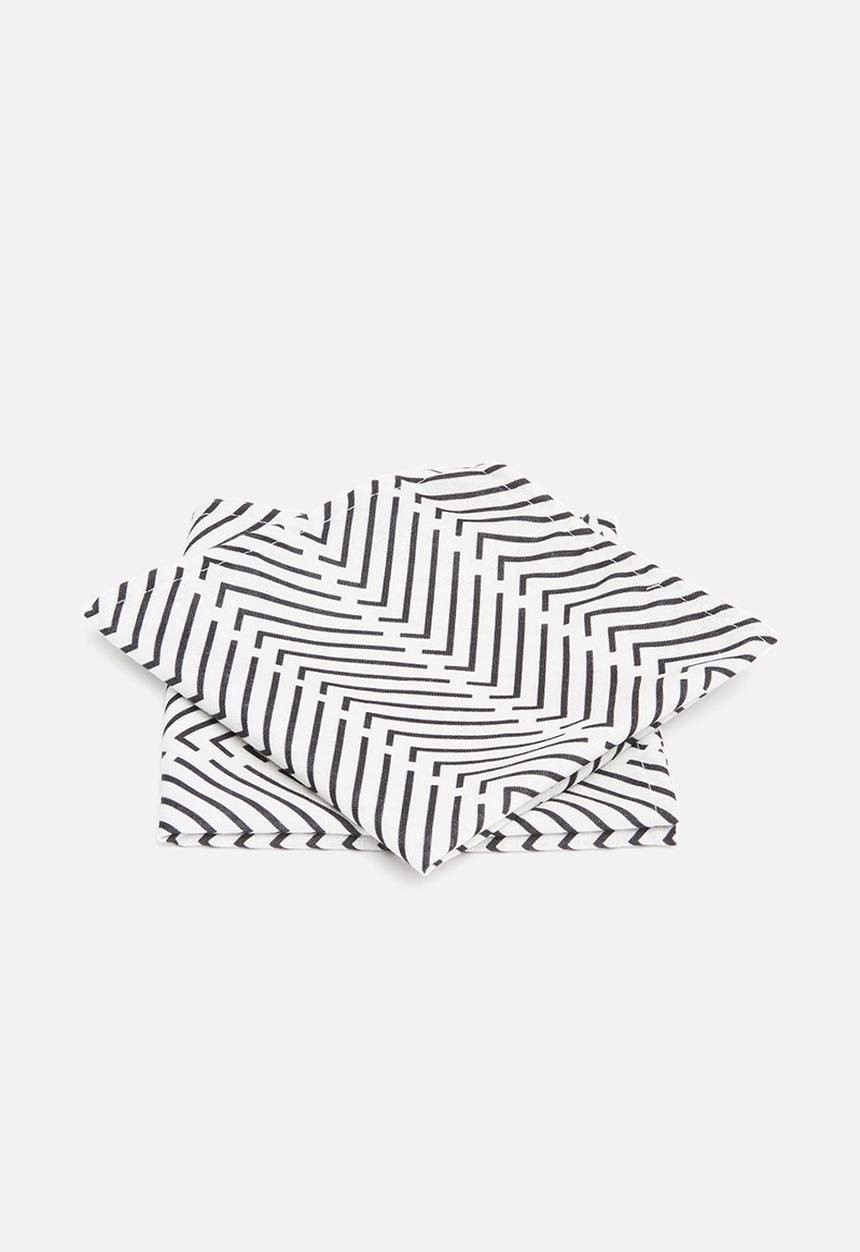 Sixth Floor - Chevron napkin set of 2