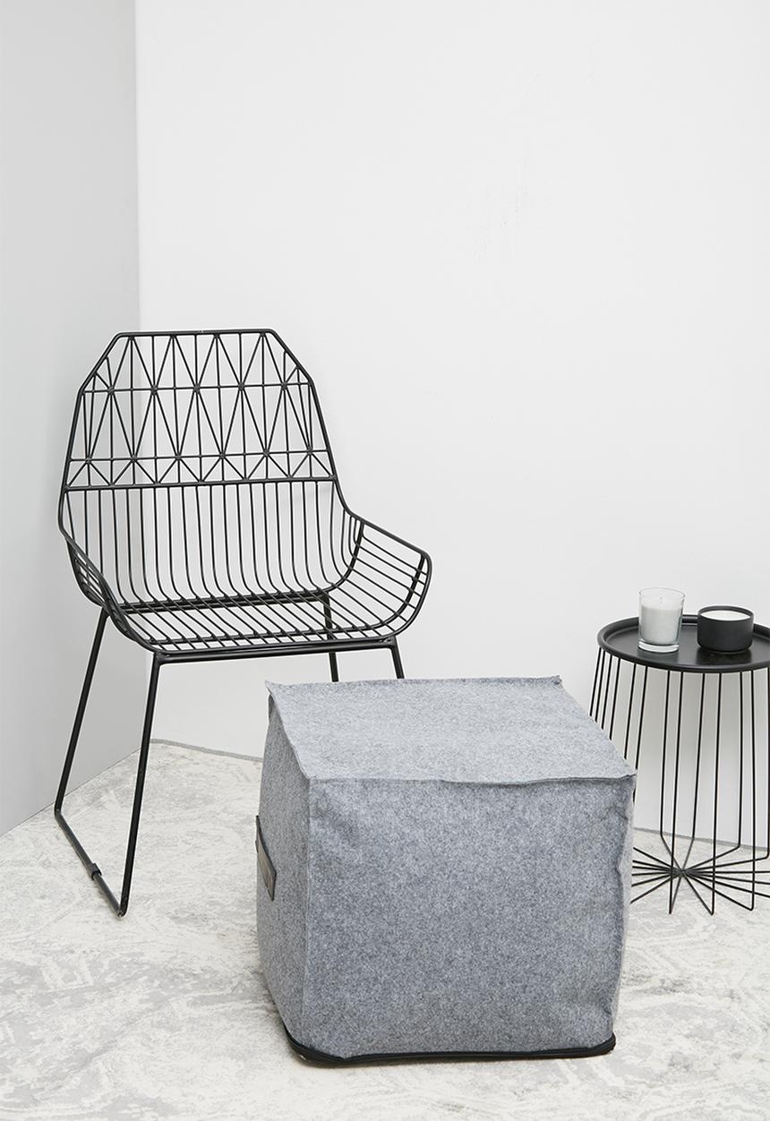 Sixth Floor - Felt cube ottoman