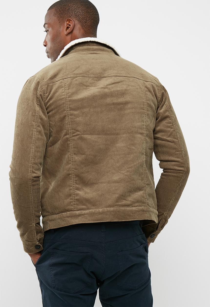 Only & Sons - Sherpa Lined Corduroy Trucker Jacket
