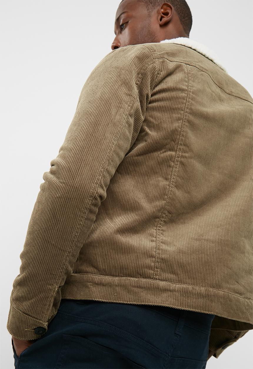 Only & Sons - Sherpa Lined Corduroy Trucker Jacket