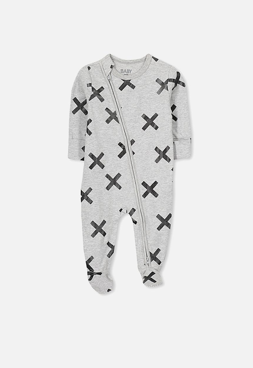 Cotton On - Baby mini zip through romper