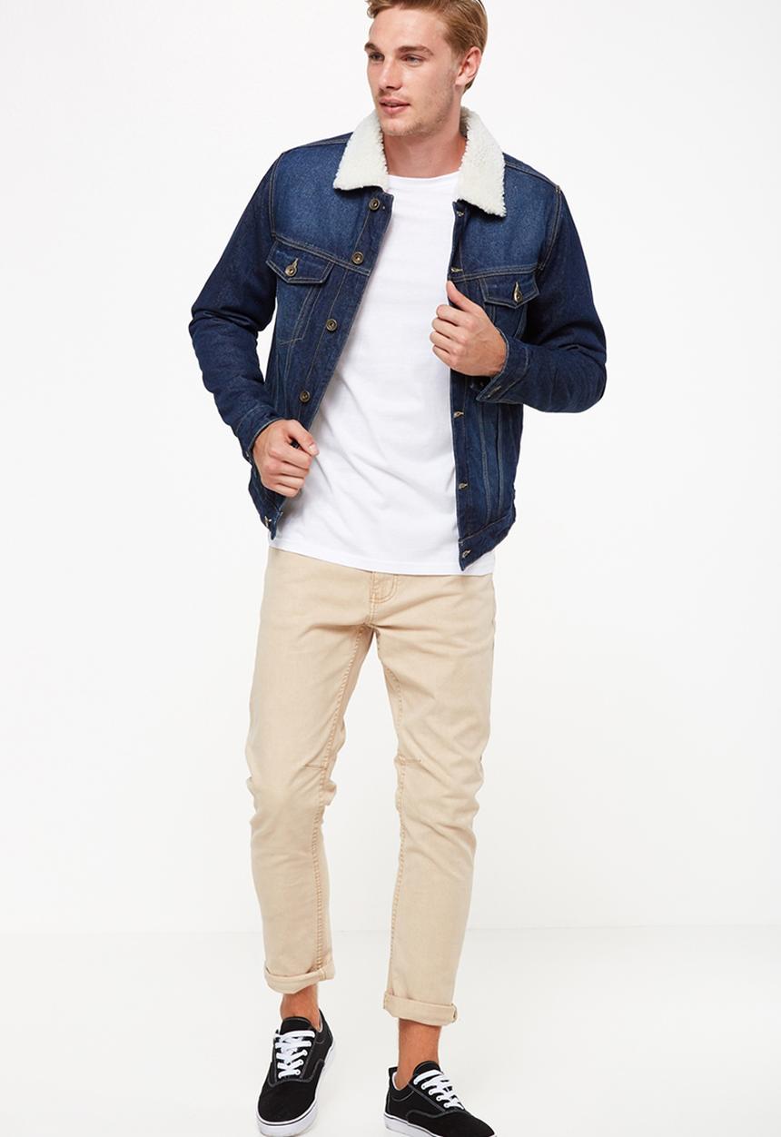 Cotton On - Sherpa Lined Denim Trucker