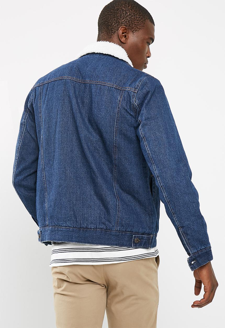 Bellfield - Sherpa lined denim jacket