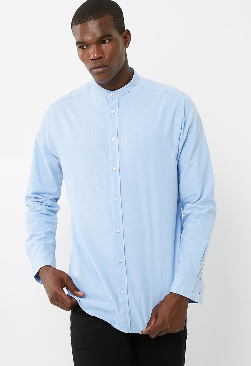 basicthread - Regular Oxford mandarin shirt