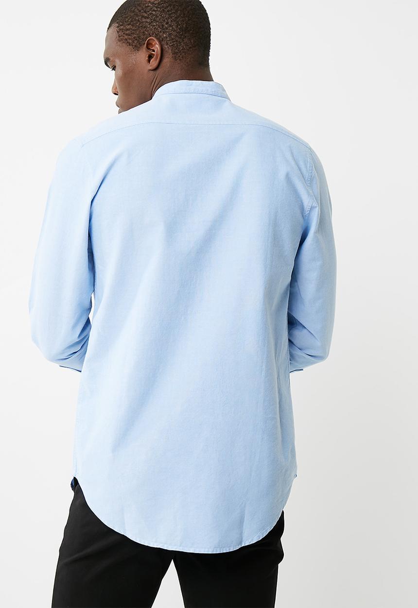 basicthread - Regular Oxford mandarin shirt