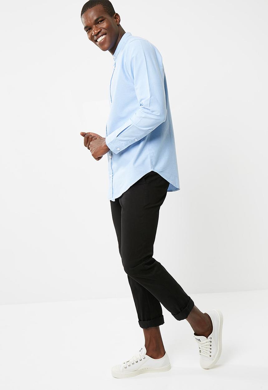 basicthread - Regular Oxford mandarin shirt