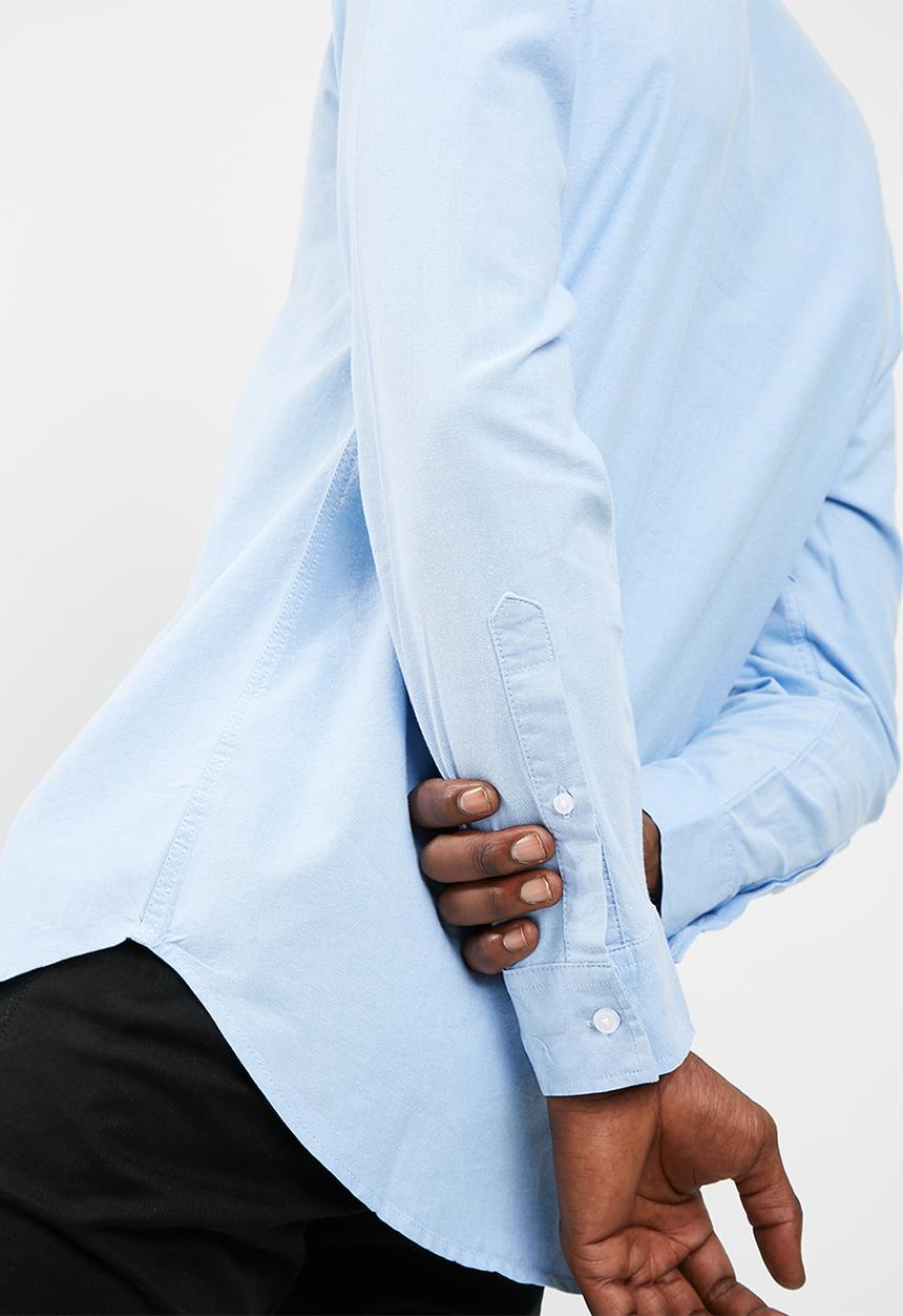 basicthread - Regular Oxford mandarin shirt