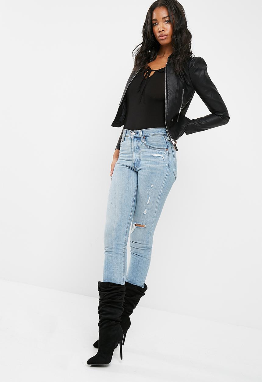 dailyfriday - Ruffle neck bodysuit
