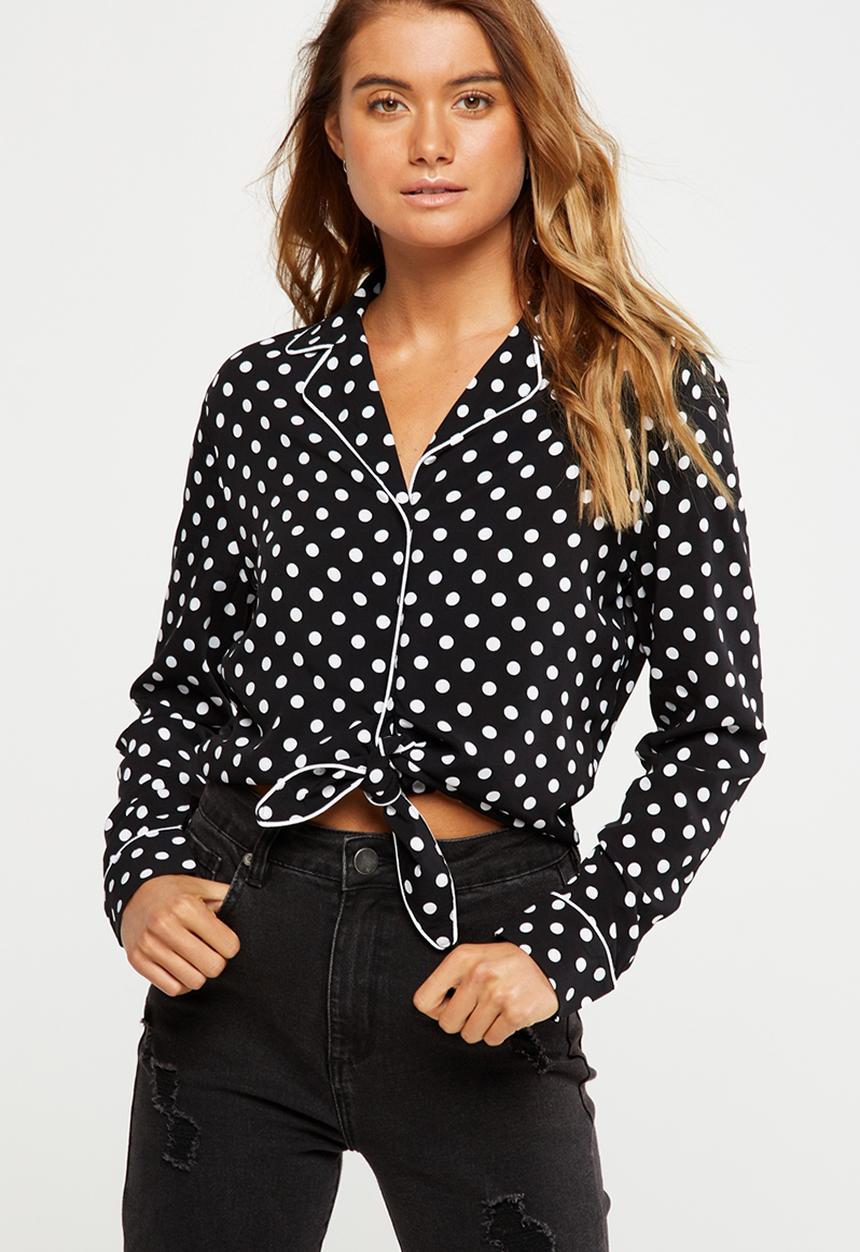 Cotton On - Tara wrap tie front top