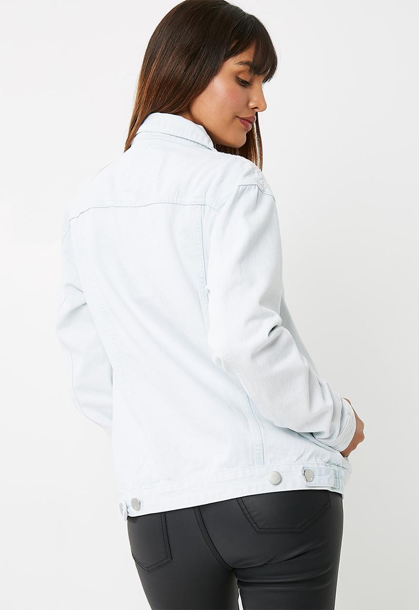Cotton On - Boyfriend trucker embroidered denim jacket