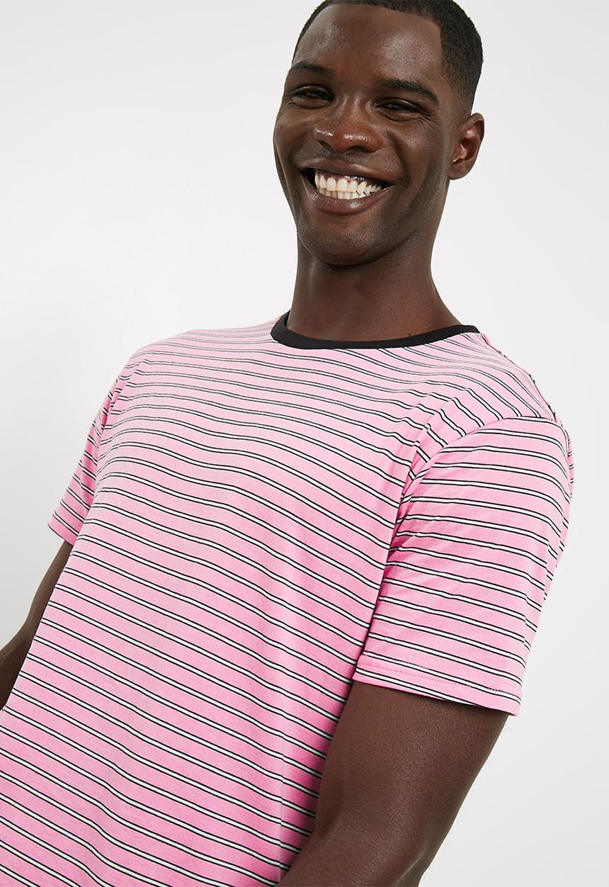 basicthread - Striped crew neck tee