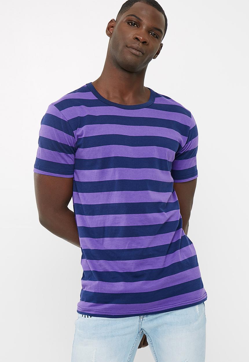 basicthread - Striped crew neck tee