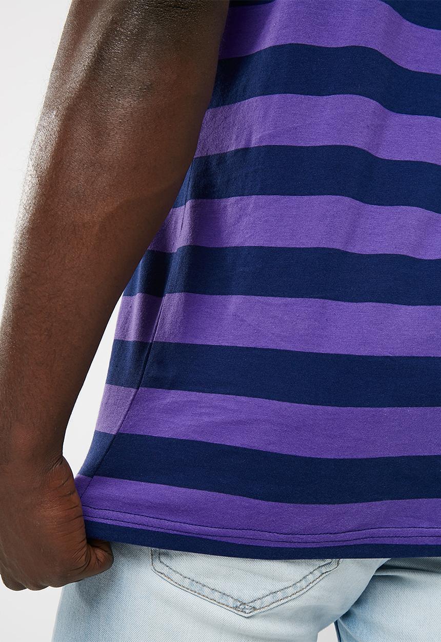 basicthread - Striped crew neck tee