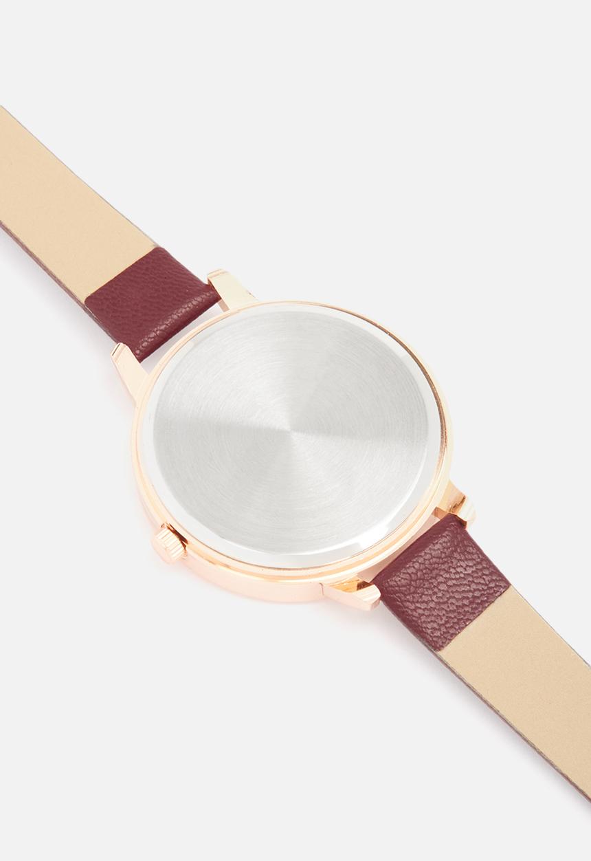 dailyfriday - Alecia watch - burgundy