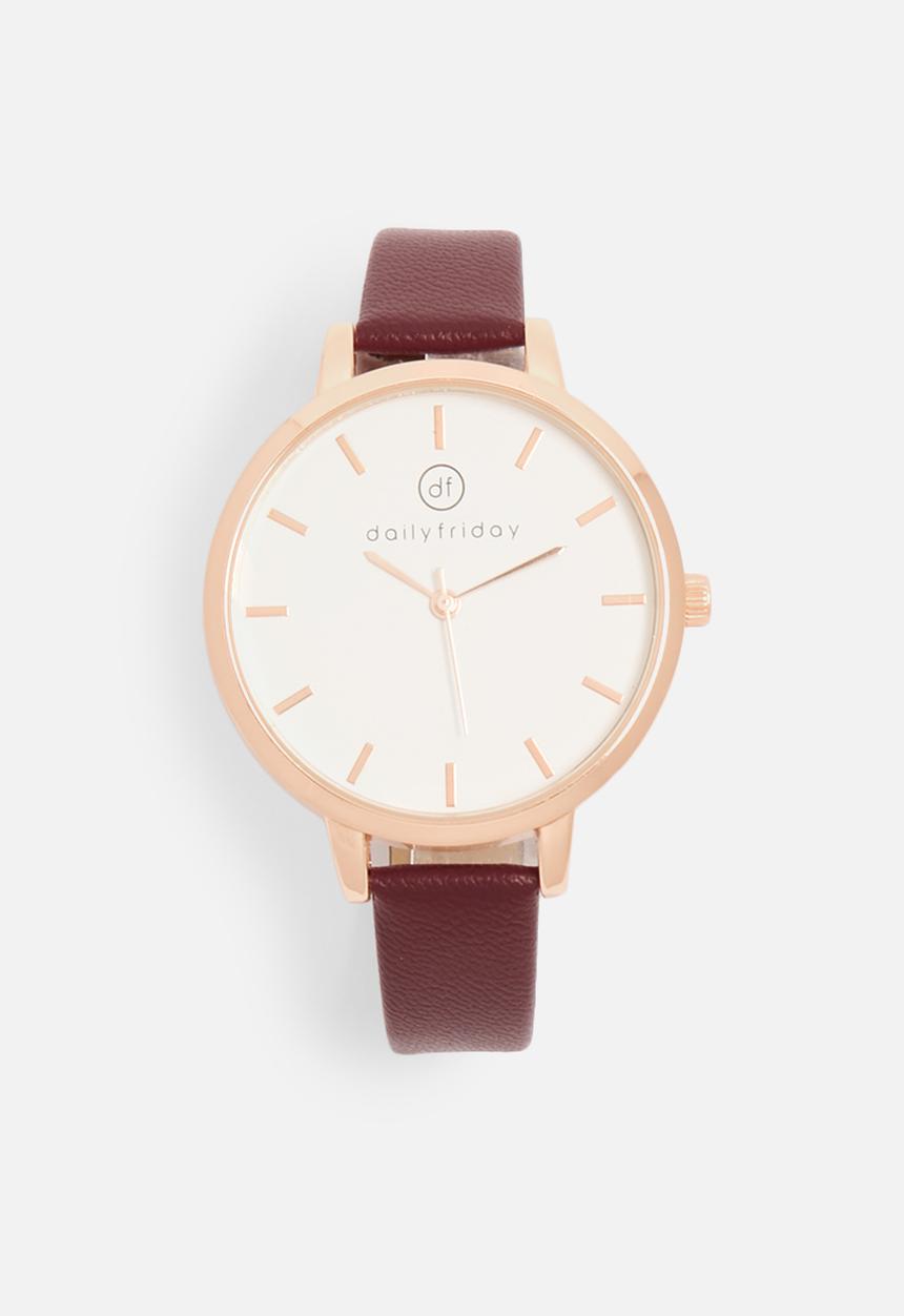 dailyfriday - Alecia watch - burgundy