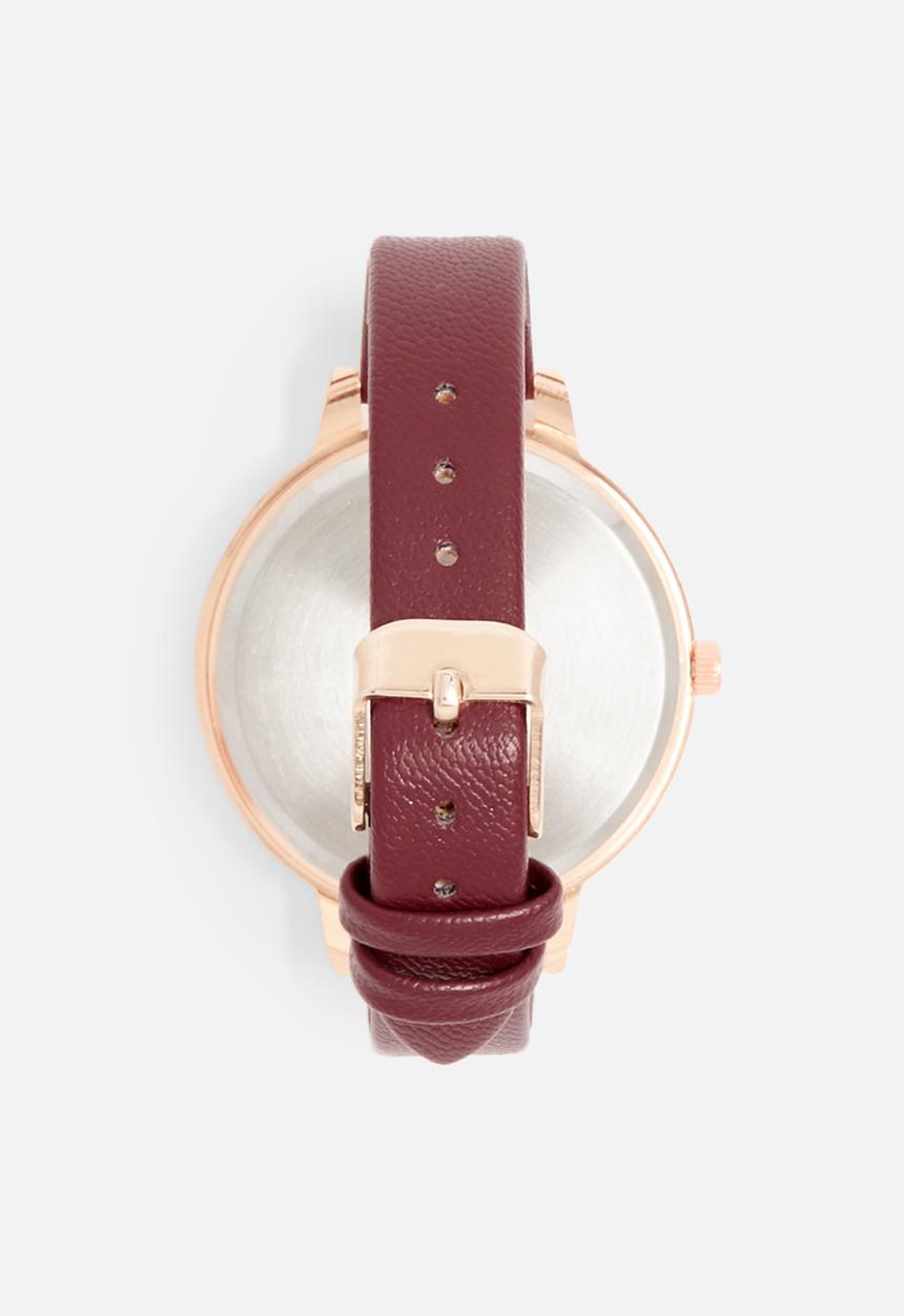 dailyfriday - Alecia watch - burgundy