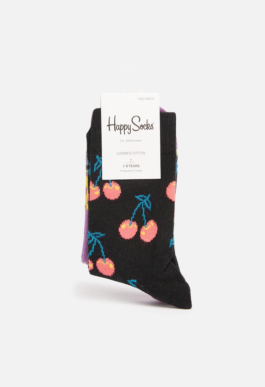 Happy Socks - Kids 2pk cherry socks