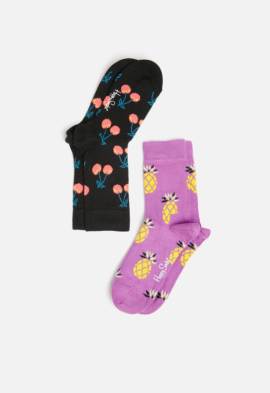 Happy Socks - Kids 2pk cherry socks
