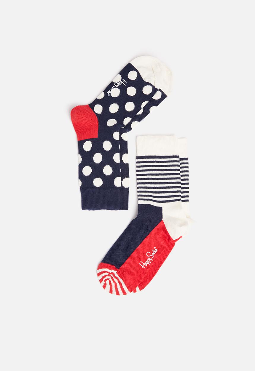 Happy Socks - Kids 2pk big dot socks