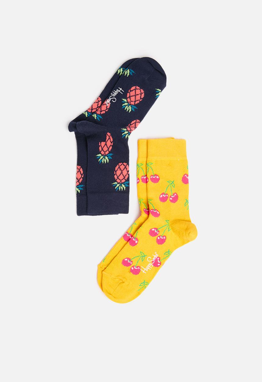 Happy Socks - Kids 2pk cherry socks
